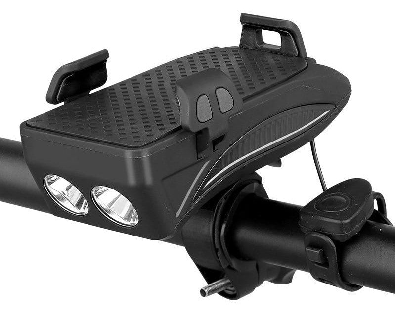 Fiets Telefoonhouder met Powerbank en Verlichting