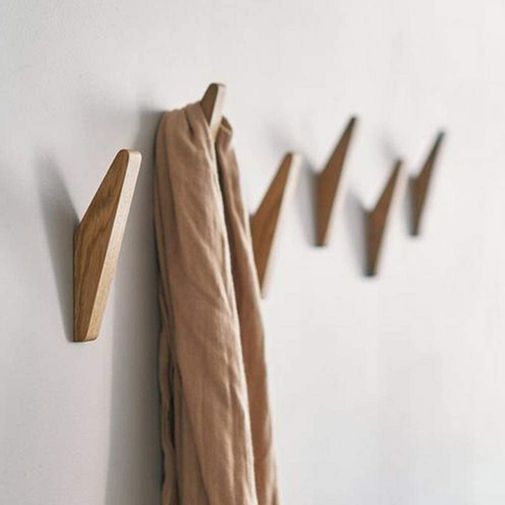Houten Kledinghaken Set van 6 – Minimalistische Draadhaak Nordhaak Design - Velinix