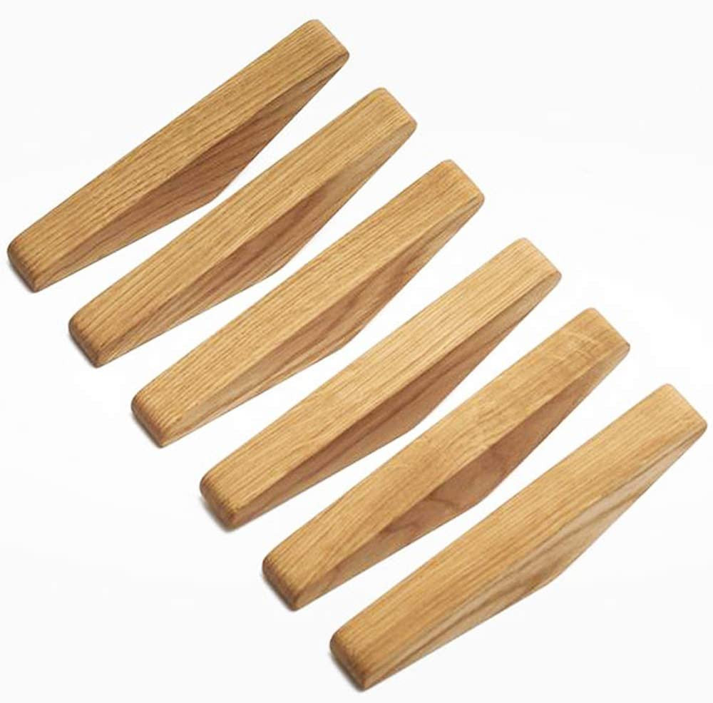 Houten Kledinghaken Set van 6 – Minimalistische Draadhaak Nordhaak Design