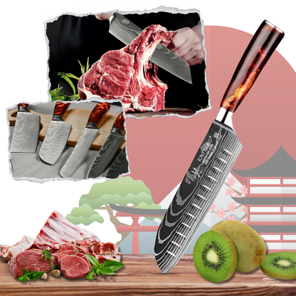 Japanse Keukenmessen Firestone Serie Scherp en Duurzaam