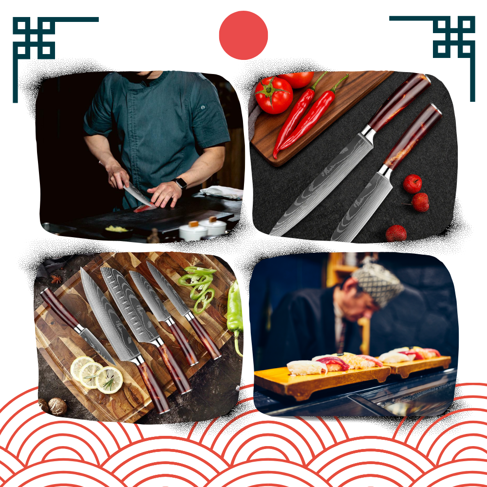 Japanse Keukenmessen Firestone Serie Scherp en Duurzaam