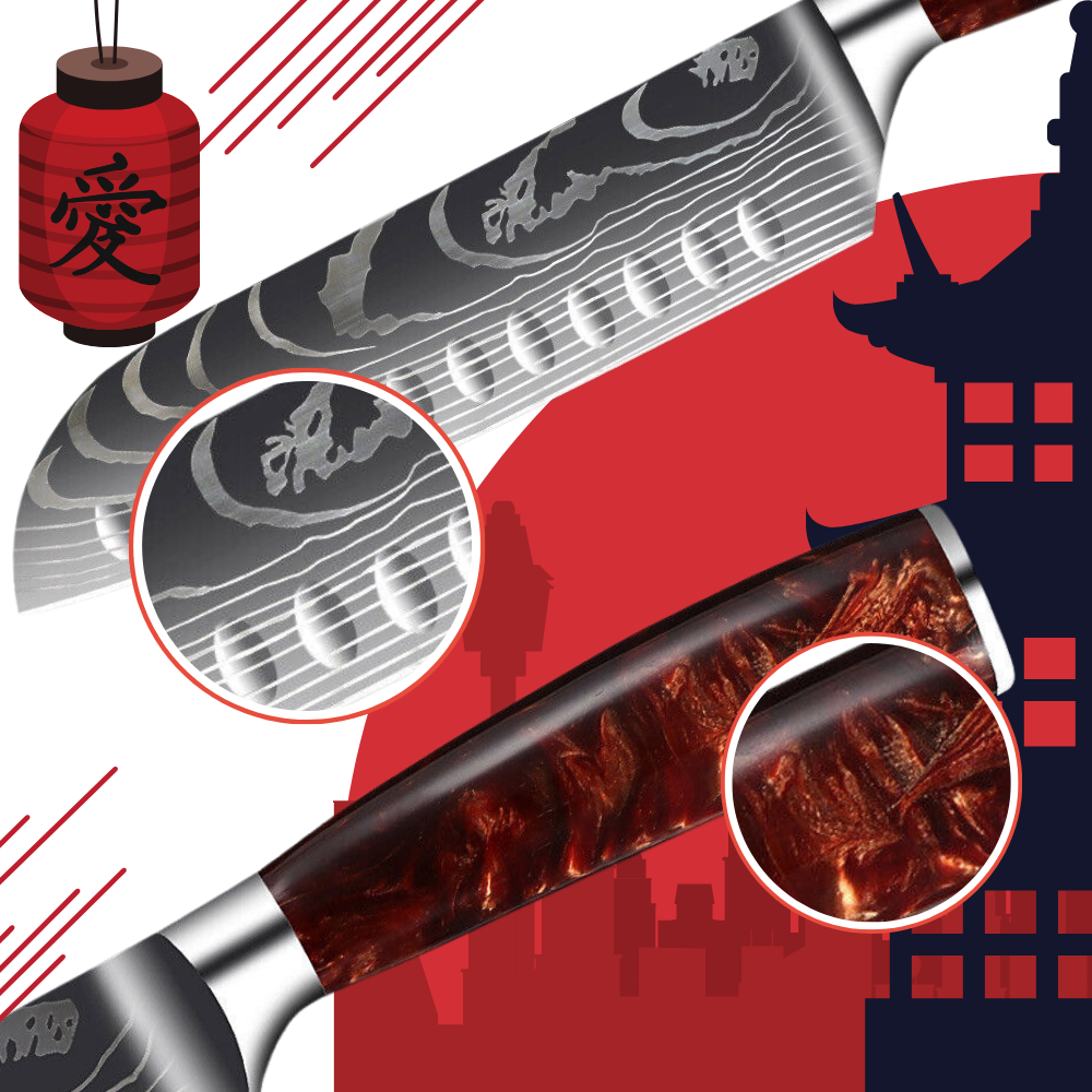 Japanse Keukenmessen Firestone Serie Scherp en Duurzaam