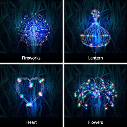 Zonne Lamp Waterdichte Tuinlamp Met Vuurwerk Effect