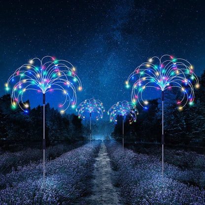 Zonne Lamp Waterdichte Tuinlamp Met Vuurwerk Effect