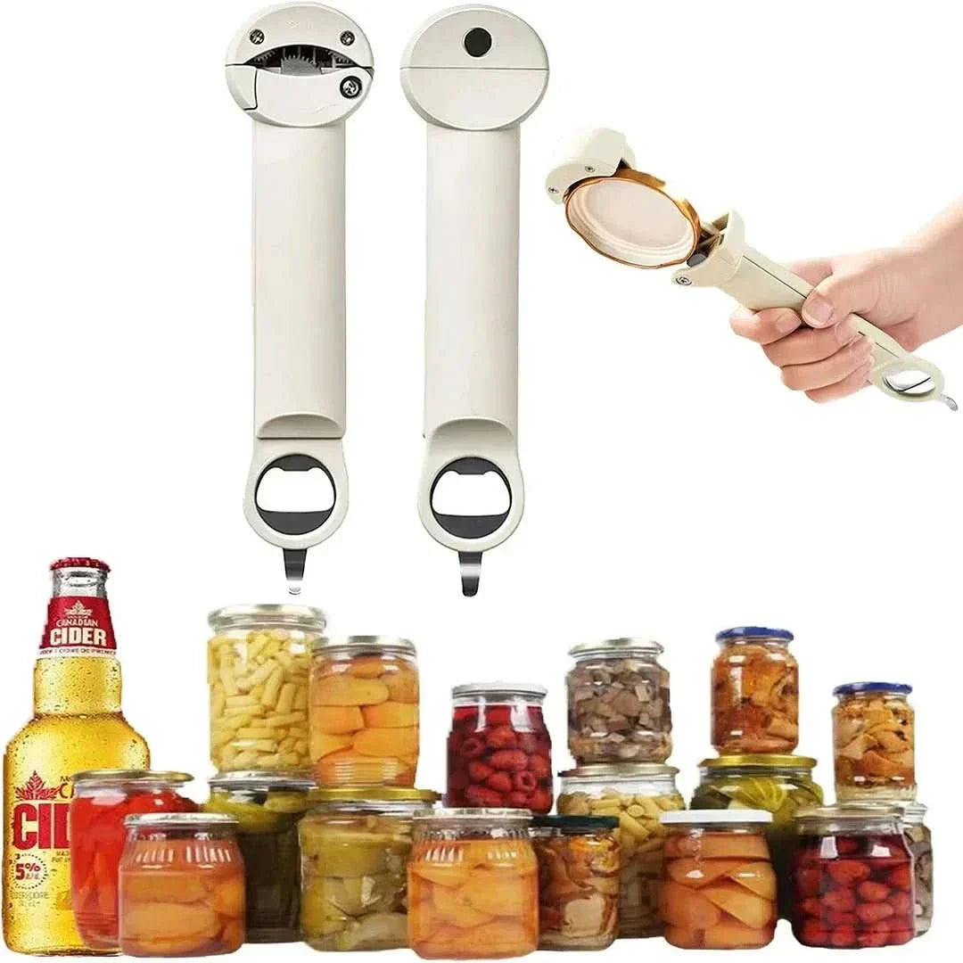 Flessenopener Multifunctioneel met GripTwist Functie