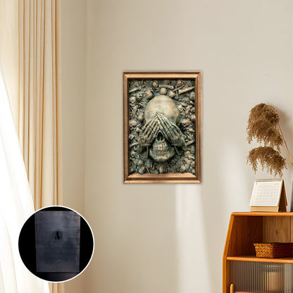 Halloween Schedel Fotolijst Hanger Spreek Geen Kwaad Decoratie