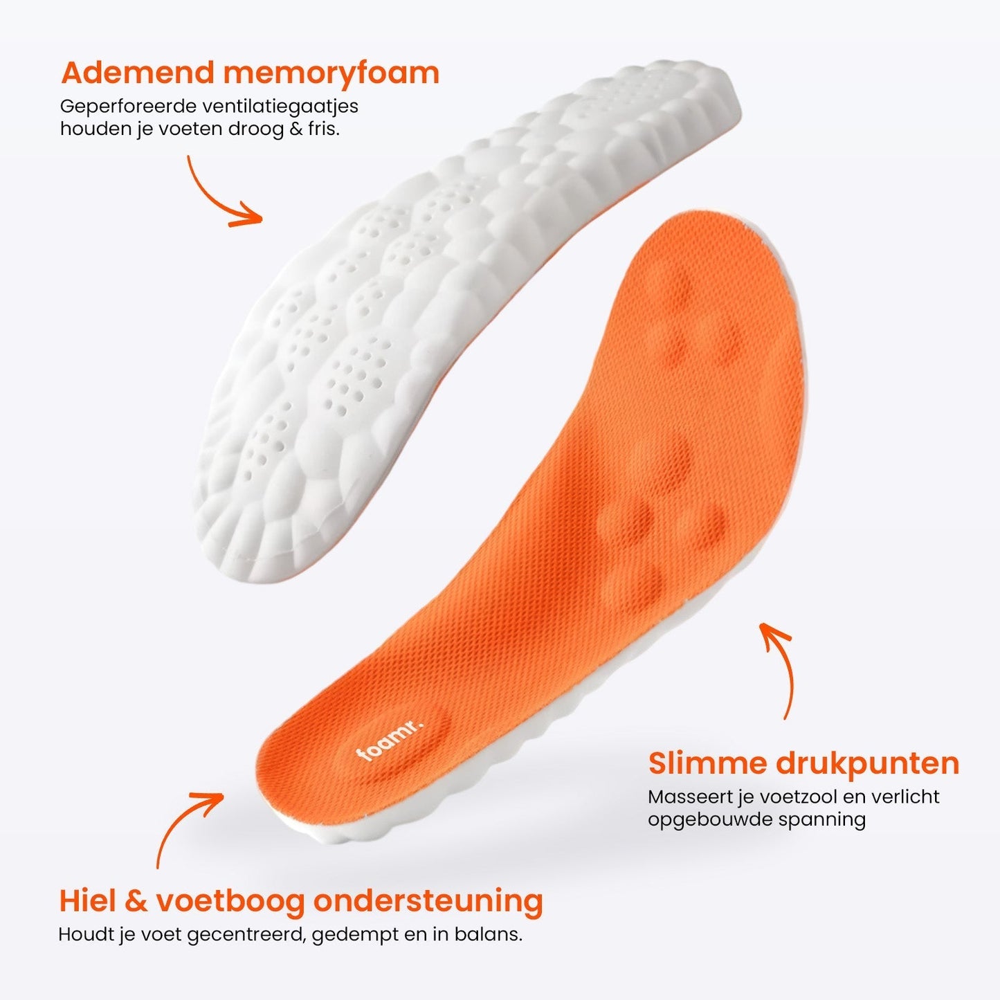 Zachte Inlegzolen Foam voor Comfortabele Loopervaring Lichtgewicht