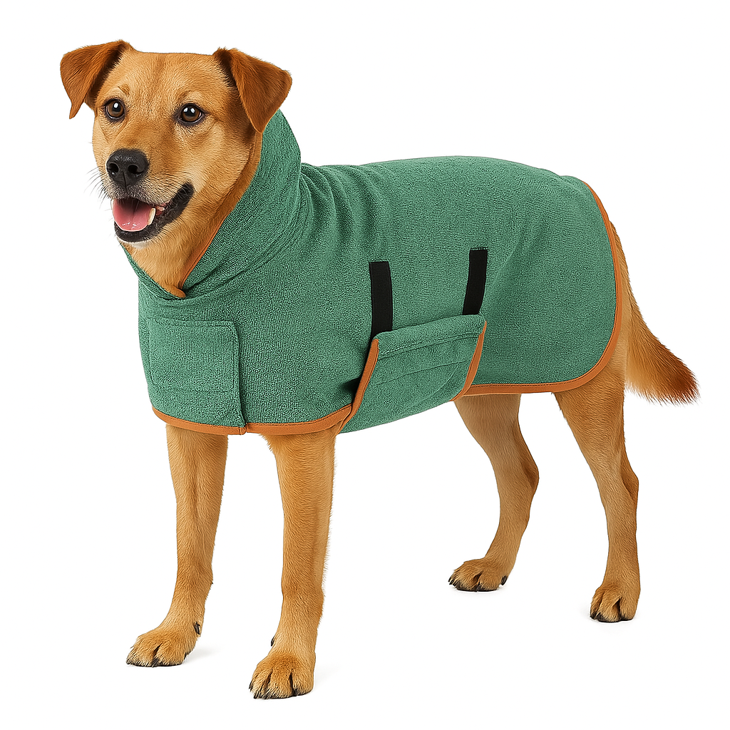 Hond Badjas Sneldrogend Comfortabel Verstelbaar voor Alle Hondenmaten
