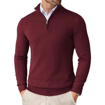 Heren Trui Halfzip Zacht Comfortabel Opstaande Kraag