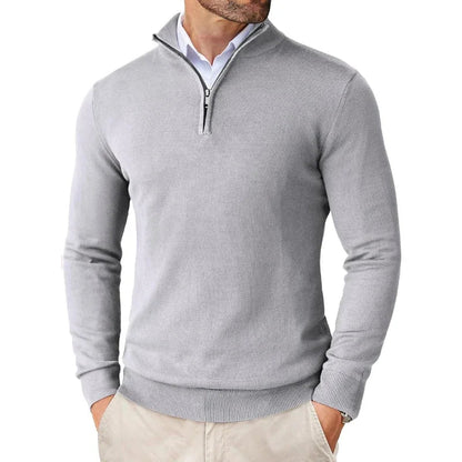 Heren Trui Halfzip Zacht Comfortabel Opstaande Kraag