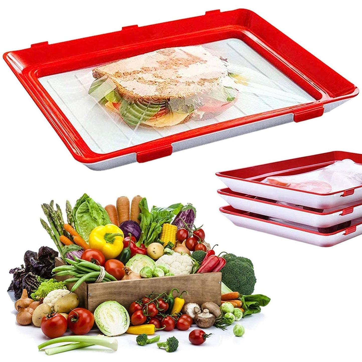 Ververshoudbak FreshSeal Bak voor Groente en Fruit - Velinix