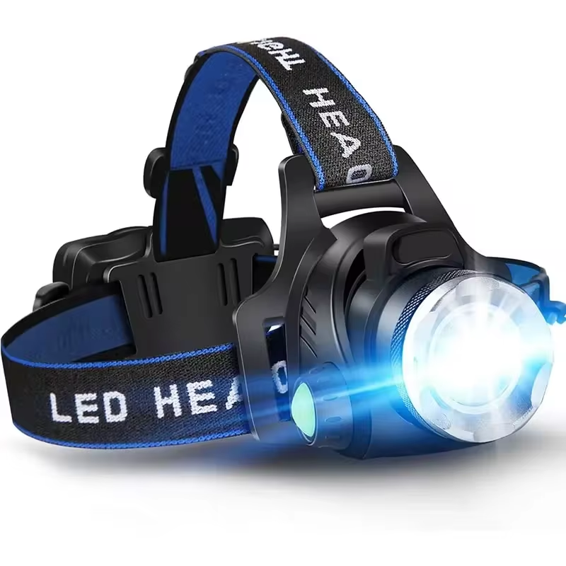 Waterdichte LED Hoofdlamp Oplaadbaar met Zoom - Velinix