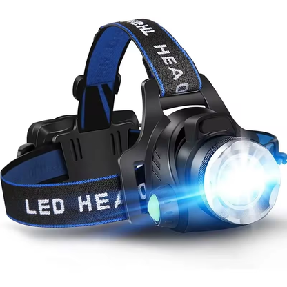 Waterdichte LED Hoofdlamp Oplaadbaar met Zoom - Velinix