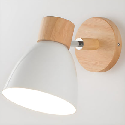 Houten Wandlamp Slaapkamer met Schakelaar Noords Design