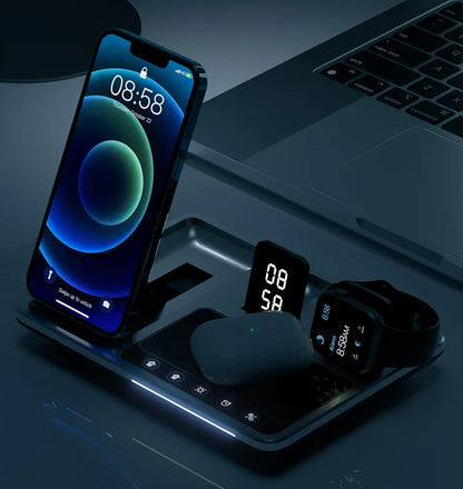 Draadloos Oplaadstation 4-in-1 voor iPhone, Apple Watch en AirPods Snell