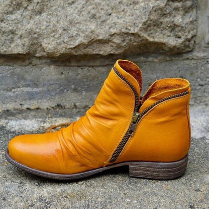 Dames Enkellaarsjes Leren Stijlvol Elegant