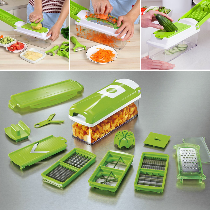 12-in-1 Groentesnijder Multifunctioneel Keukenhulp - Velinix