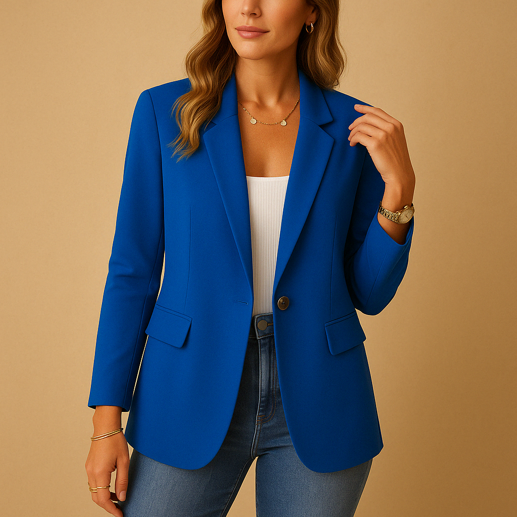 Dames Blazer Stretch Getailleerd Kantoorlook