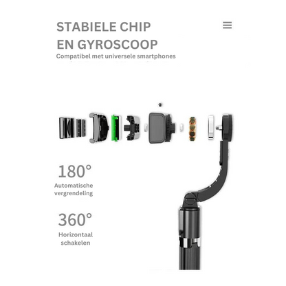 Bluetooth Stabilisator Camify voor Camera's en Smartphones
