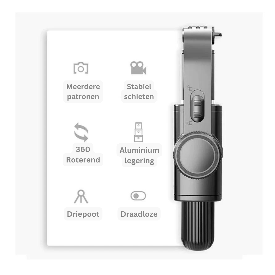Bluetooth Stabilisator Camify voor Camera's en Smartphones