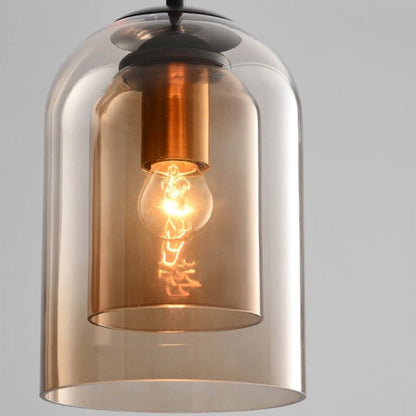 Glas Hanglamp Dubbelglas Elegante Lichtsfeer