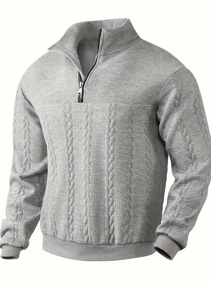 Herenpullover met Rits Vintage Stijl Victor