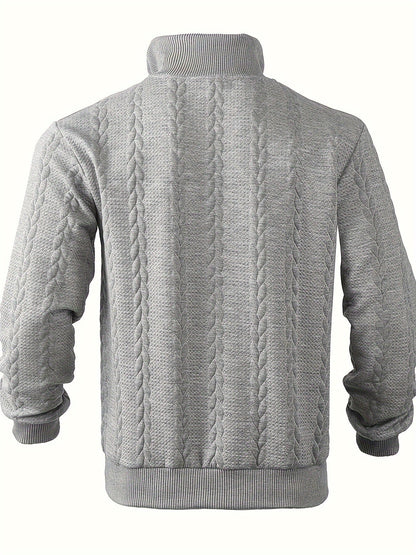 Herenpullover met Rits Vintage Stijl Victor