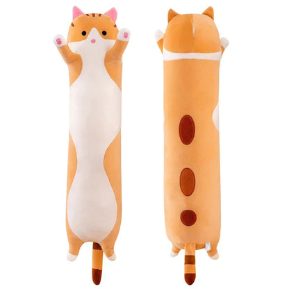 Pluche Knuffelkat Kussen Zacht en Knuffelbaar voor Kinderen en Volwassenen