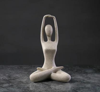 Yoga Standbeeld Vrouw Moderne Binnenhuisdecoratie Resin Figuur