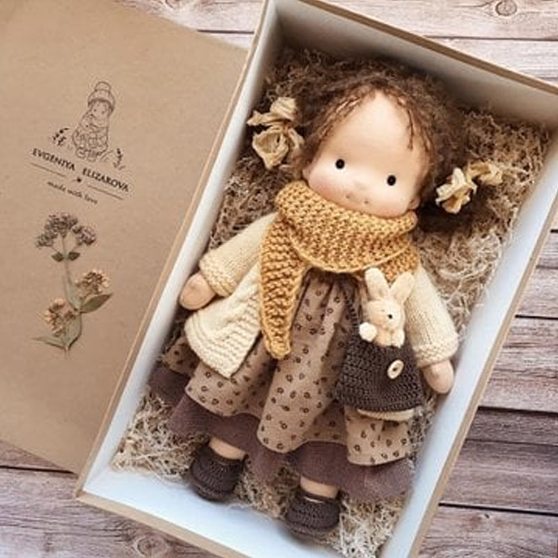 Waldorf Pop van Biologisch Katoen met Polka Dots - Velinix