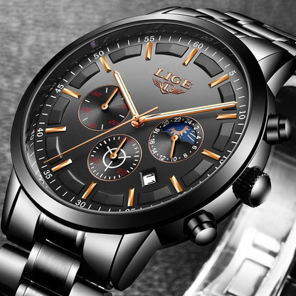 Heren Horloge SteeleX - Robuust Staal met Mineraalglas en Waterdicht