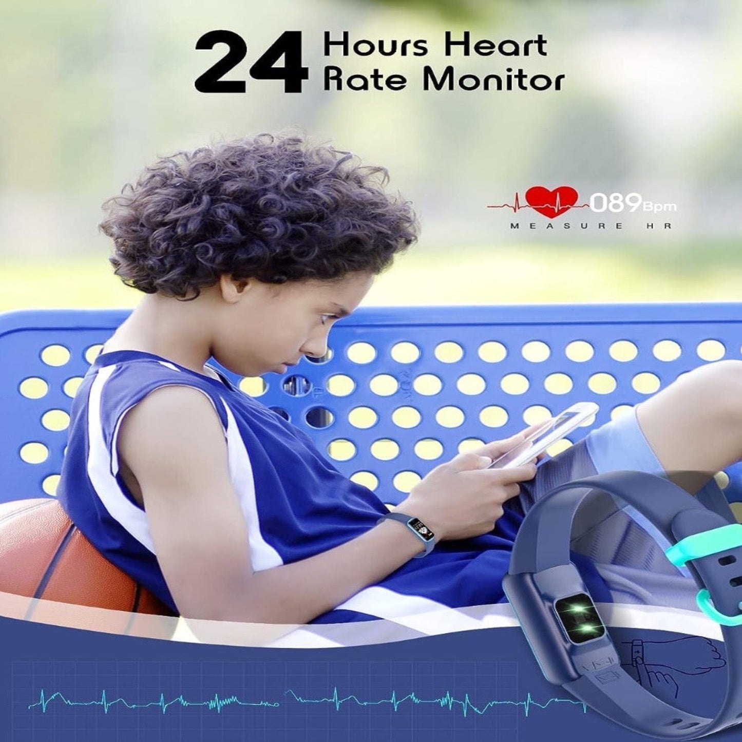 Kinderen Fitnesshorloge Slim en Waterdicht
