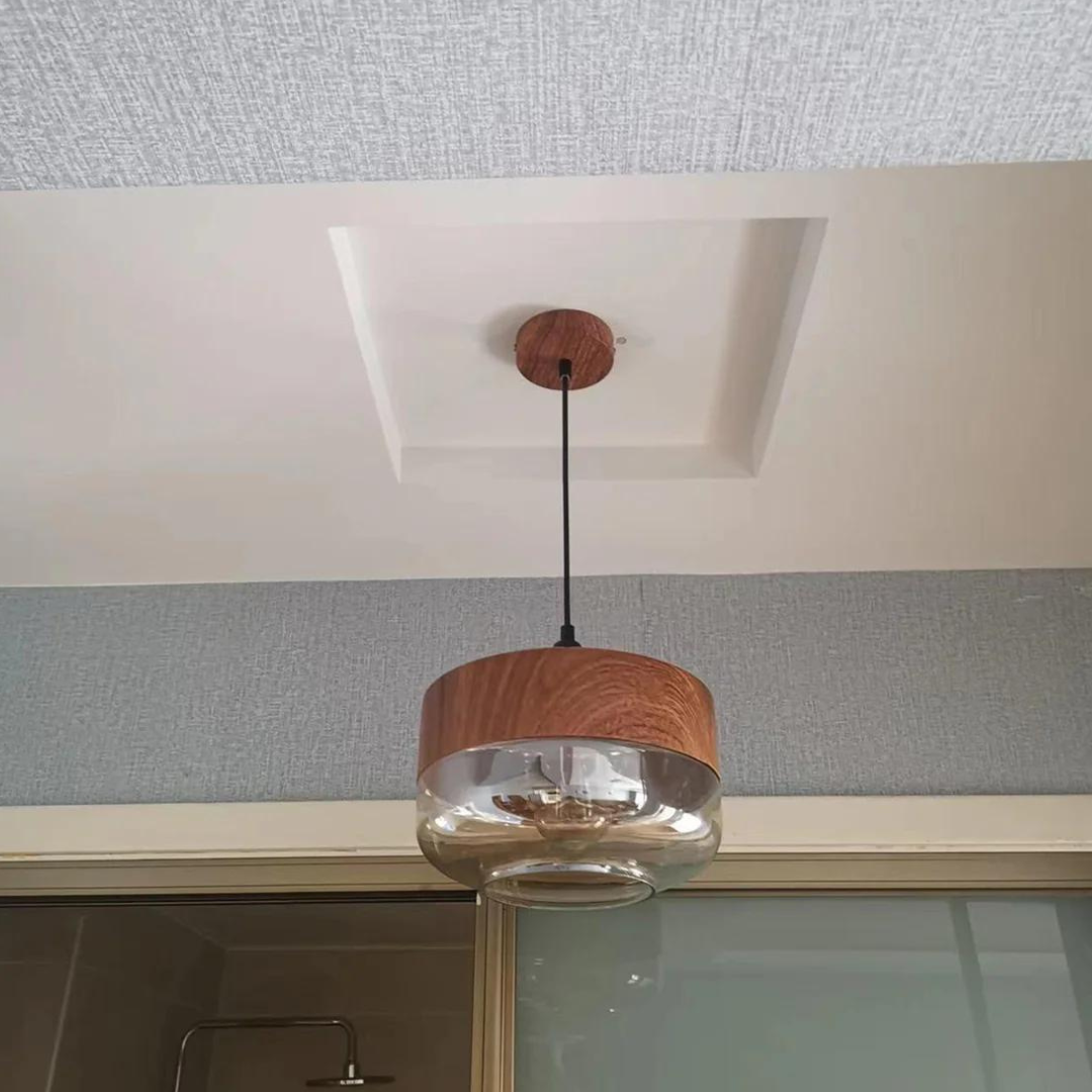 Houten Plafondlamp Scandinavisch Design Warm en Modern
