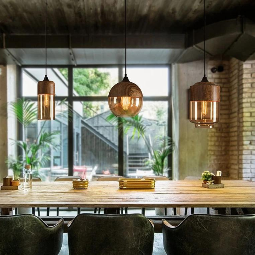 Houten Plafondlamp Scandinavisch Design Warm en Modern