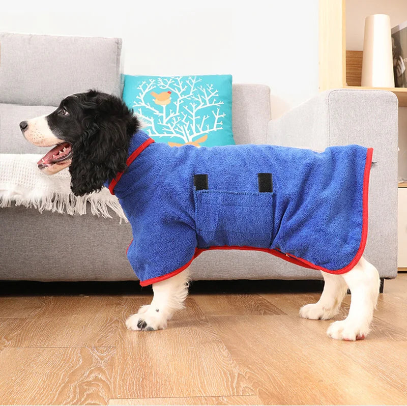 Hond Badjas Sneldrogend Comfortabel Verstelbaar voor Alle Hondenmaten - Velinix