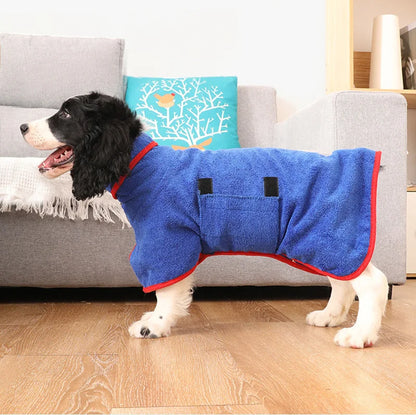 Hond Badjas Sneldrogend Comfortabel Verstelbaar voor Alle Hondenmaten - Velinix