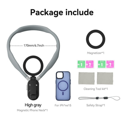 Telefoon Nekhouder Magnetisch Handsfree Houder voor Auto en Reizen