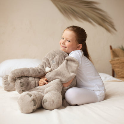 Zachte Knuffelkussen Olifant voor Baby en Kinderen