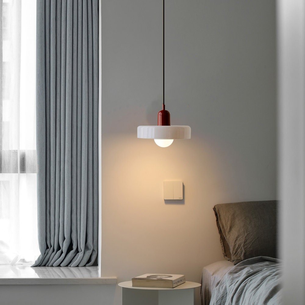 Kleurrijke Hanglamp Modern Glazen Design voor Woonkamer