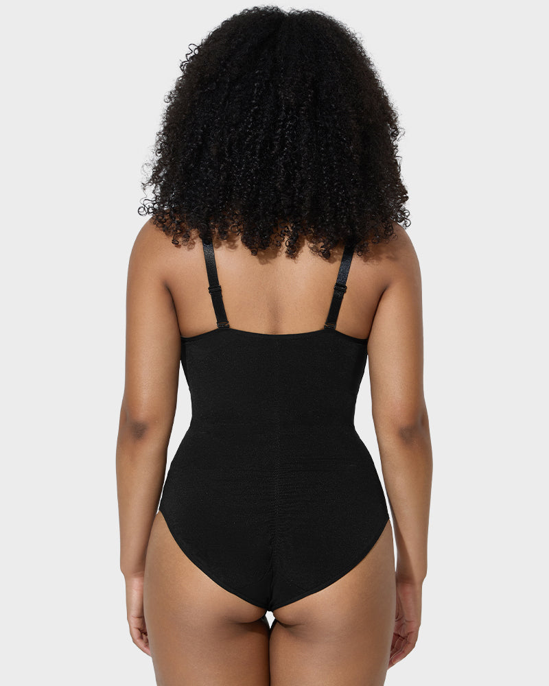 Mesh Bodysuit Criss-Cross Design voor Vrouwelijk Silhouet