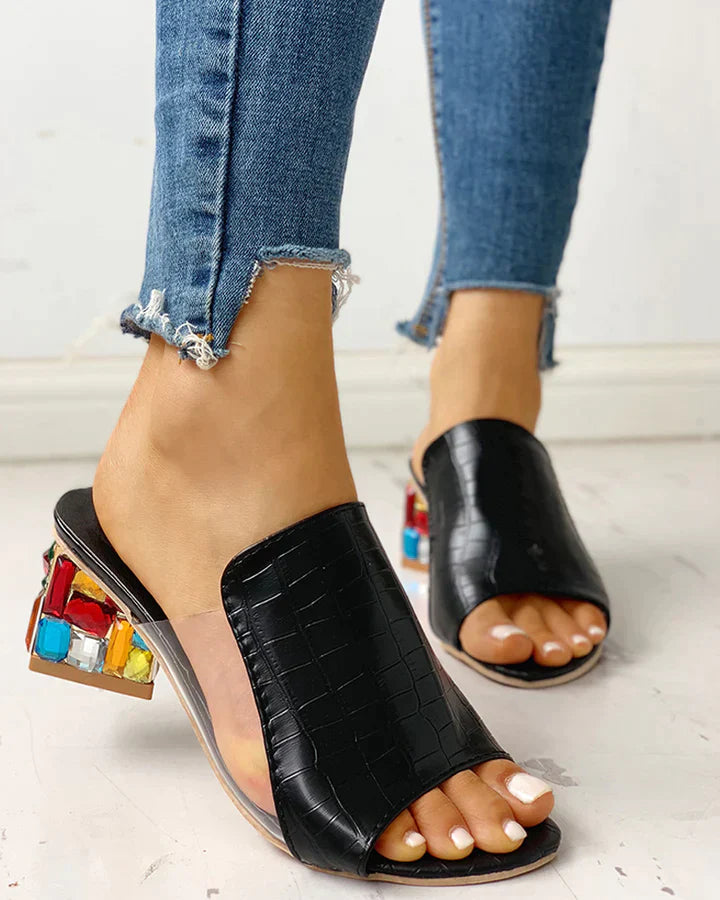 Variant image for GlamStep™ – Dames Sandalen met Hak Krokodillenprint en Comfortabele Pasvorm-8