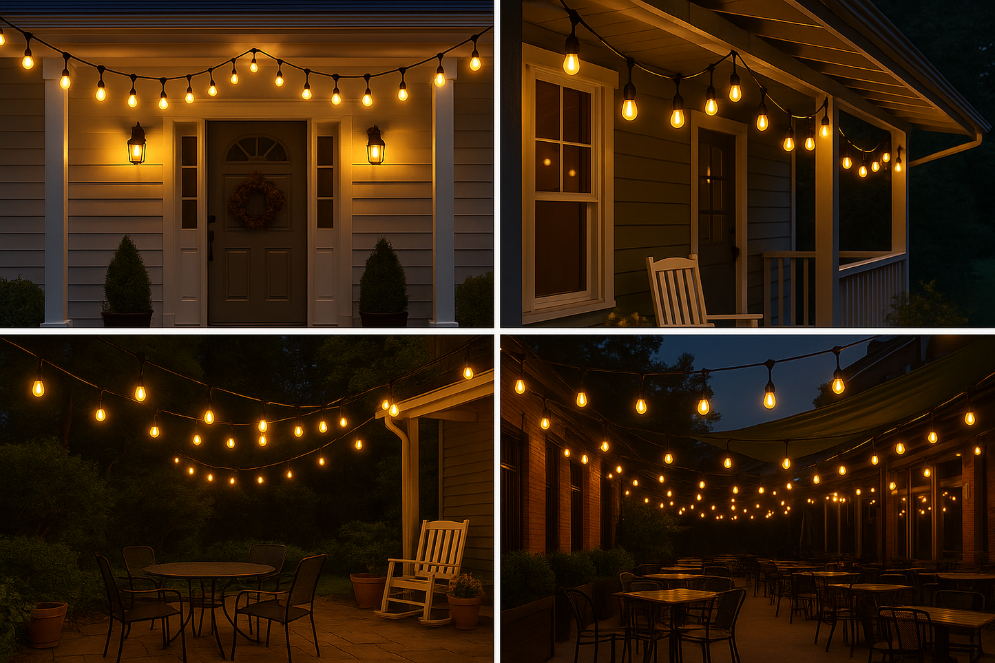 Tuinfeestverlichting 15 LED Lampen IP65 Waterdicht 14,6 Meter