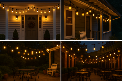 Tuinfeestverlichting 15 LED Lampen IP65 Waterdicht 14,6 Meter
