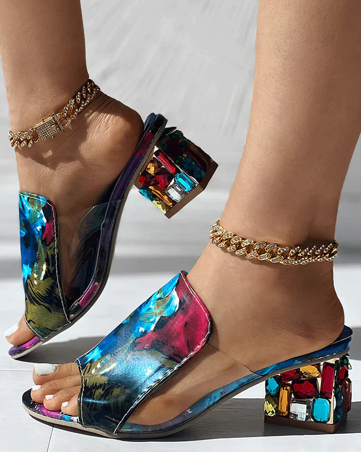 GlamStep™ – Dames Sandalen met Hak Krokodillenprint en Comfortabele Pasvorm-1