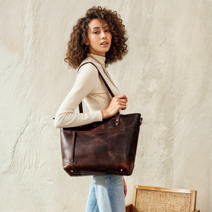Kunstlederen Schoudertas Vintage Stijl