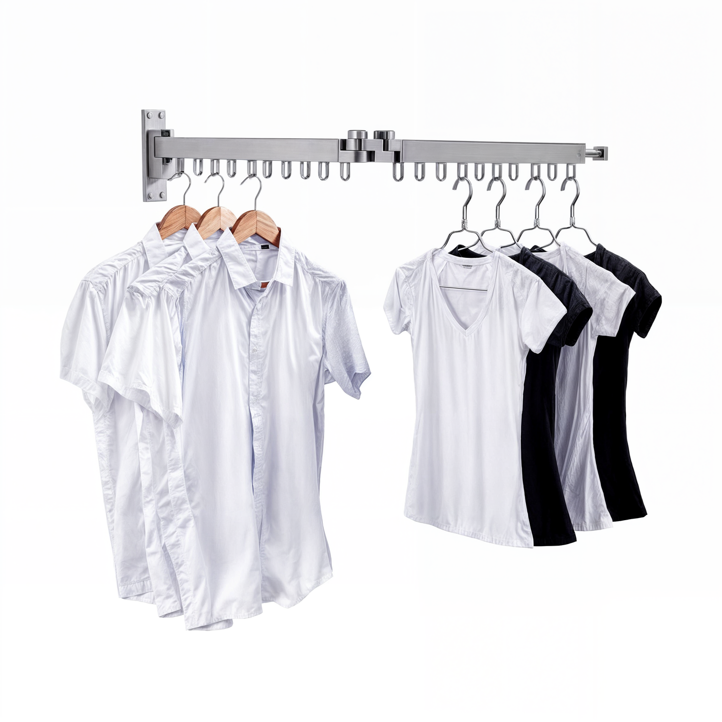 Droogrek Intrekbaar voor Kleding en Handdoeken - Velinix