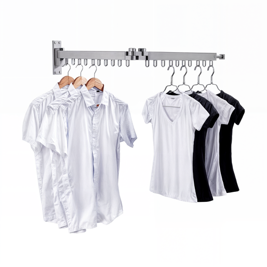 Droogrek Intrekbaar voor Kleding en Handdoeken - Velinix