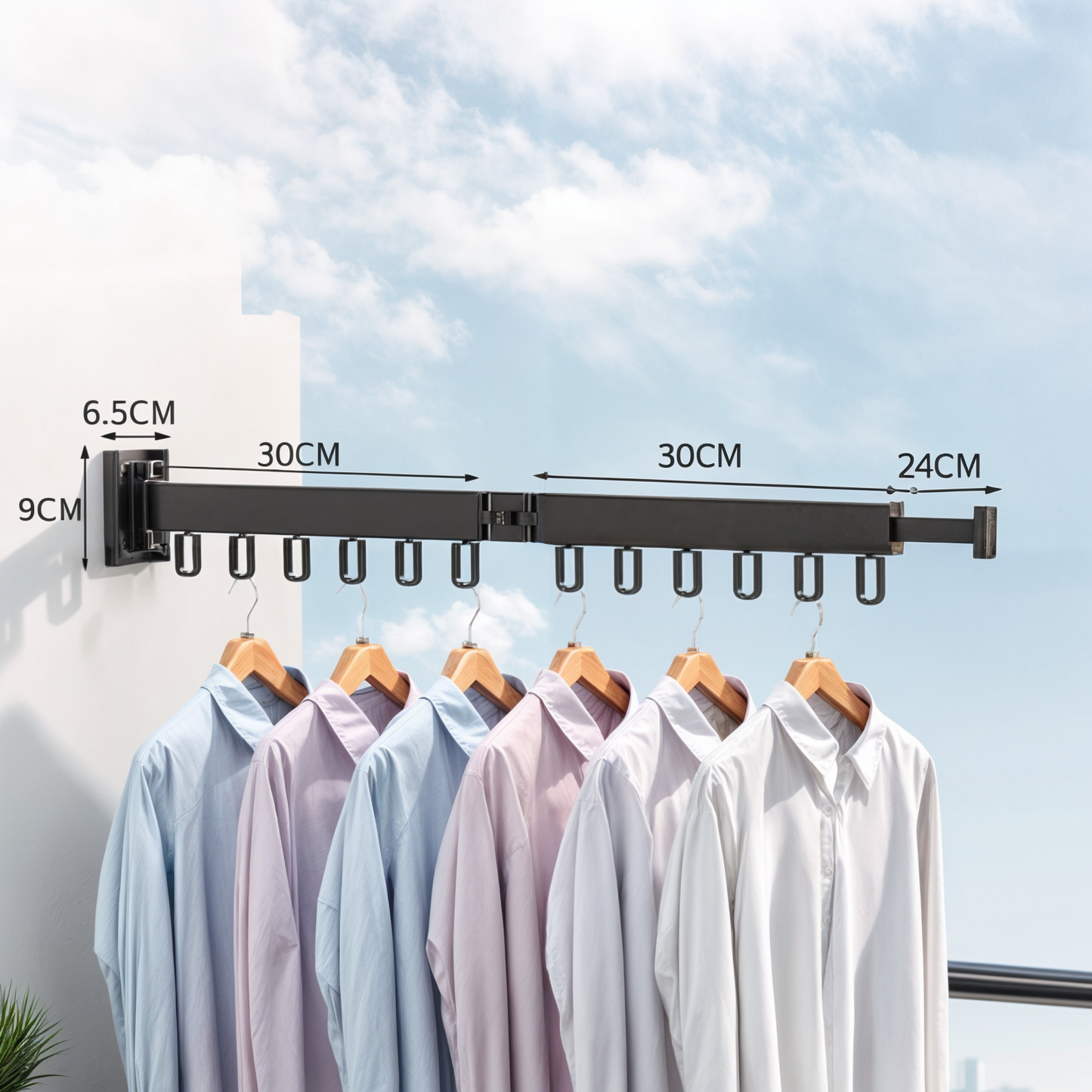 Droogrek Intrekbaar voor Kleding en Handdoeken