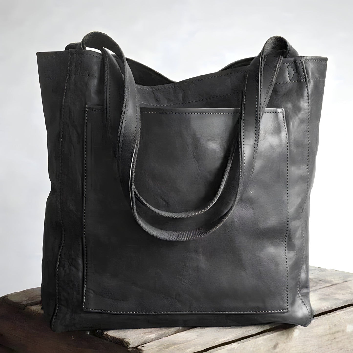 Leren Schouder tas Vintage Look voor Dames