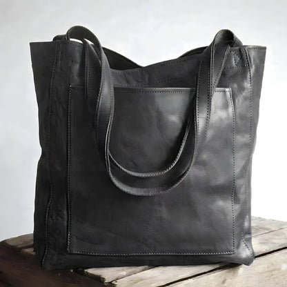 Leren Schouder tas Vintage Look voor Dames